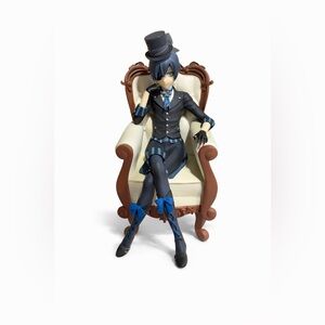 Ciel Phantomhive Seated Figure with Chair Black Butler Anime Collectible Unboxed